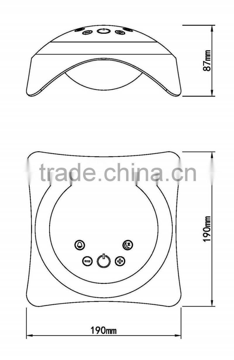 TIWIN Magic butterfly 5w dimmable touch sensor clock smart led table lamp