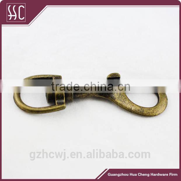 bag brass spring hook,metal snap hook for handbag/bags