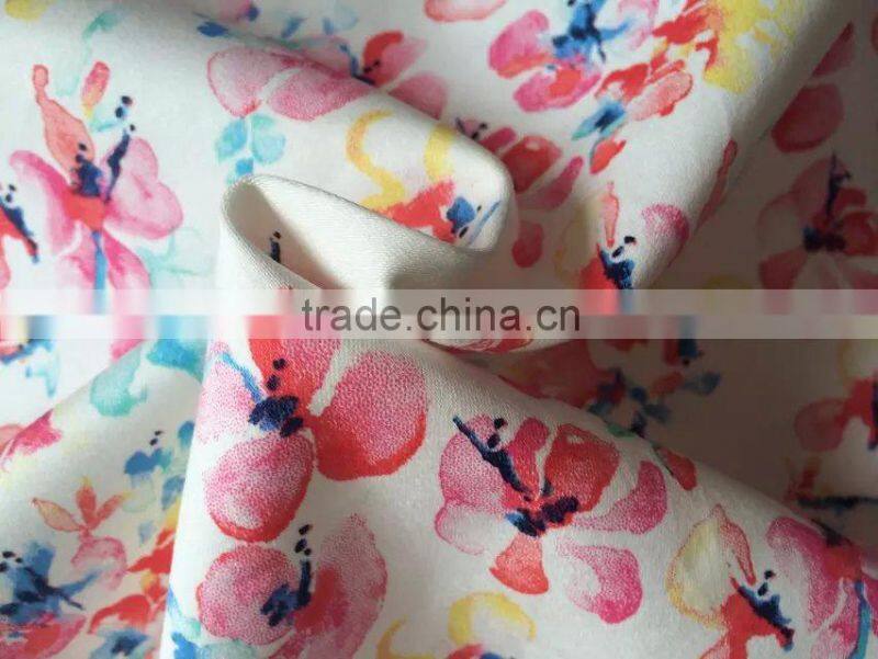 100% viscose satin printed viscose fabric price