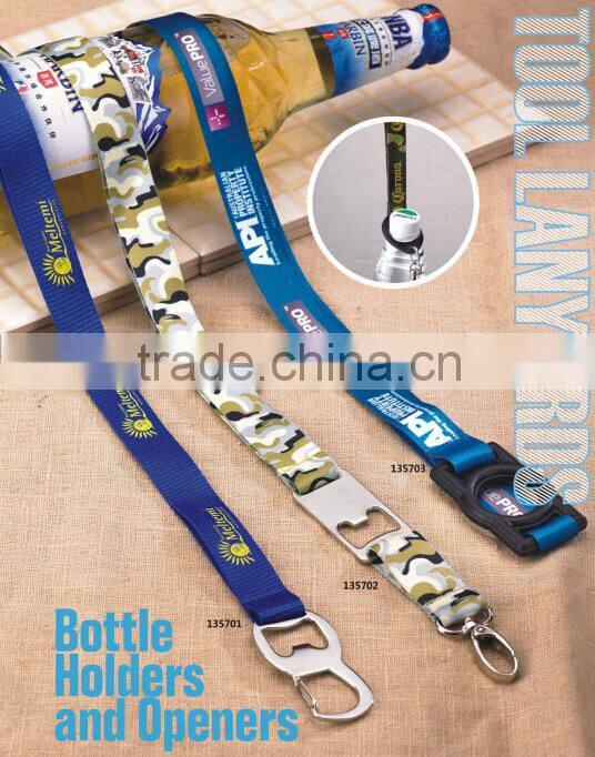 durable quality bottle holder lanyard beer holder lanyard