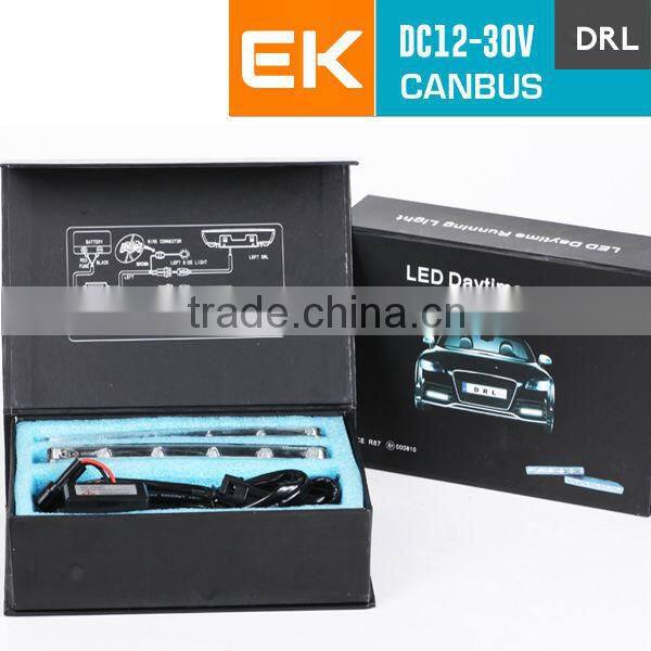 DRL LED Full Aluminum Housing 6 LEDs 12W E-Mark