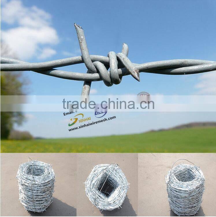 Low price barbed wire length per roll for sale