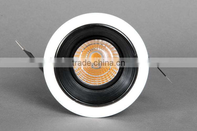 6w 9w 13w led spot light with black anti-glare inner ring