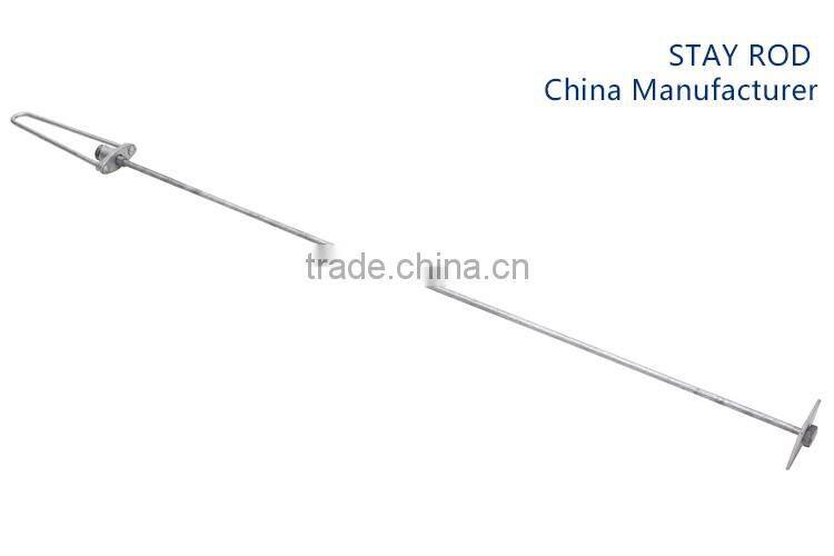 Electric Power Fitting Turnbuckle Stay Rod Electric Line Fittings Galvanized Bow Stay Rod