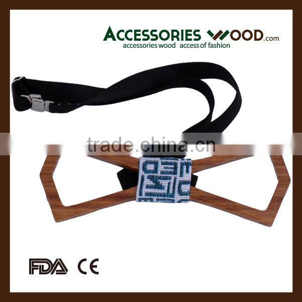 new style OEM design wood bowtie for businessmen