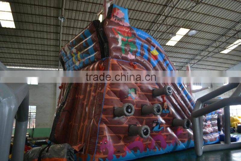 Outdoor commercial giant inflatable pirate slide made in China inflatable factory for adventure sports activities