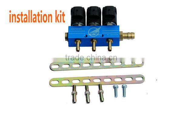 CNG fuel injector rail / rail injectors for lpg cng
