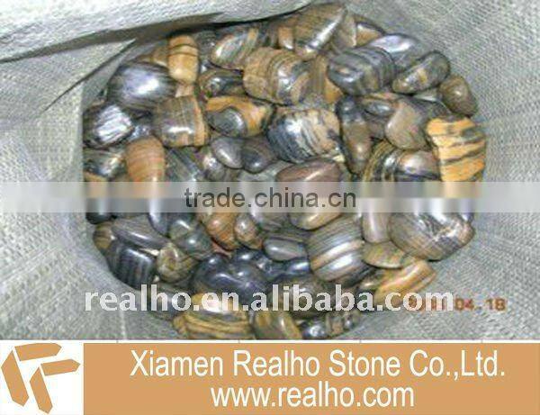 polished stone pebbles