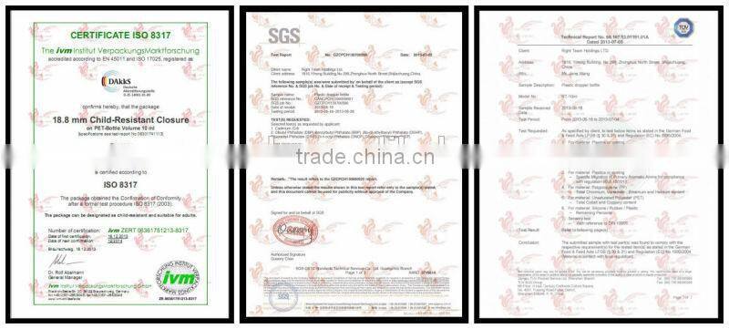 plastic clear PET 20ml 10ml e liquid dropper bottle