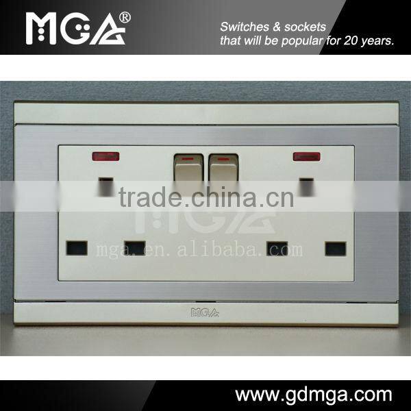 13A Double British Standard Sockets and Switches