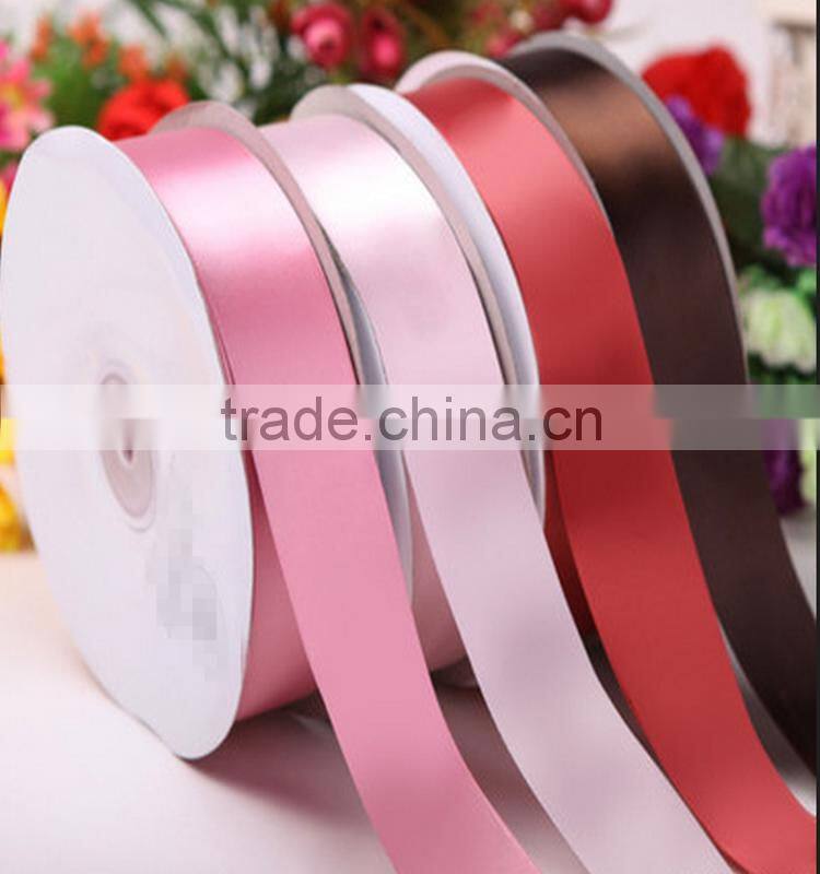 2016 Wholesale woven polyester satin ribbon, christmas satin ribbon for printed label