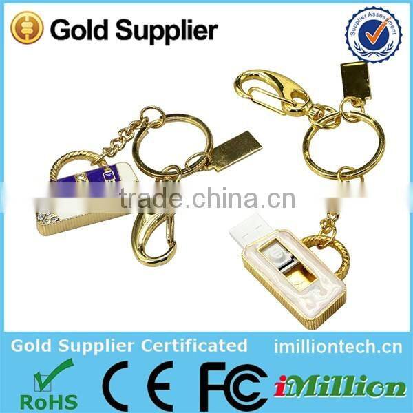 100% real capacity Woman hand bag/purse usb flash drive 4GB 8GB 16GB 32GB deisgn jewellery crystal usb flash drive pen drive