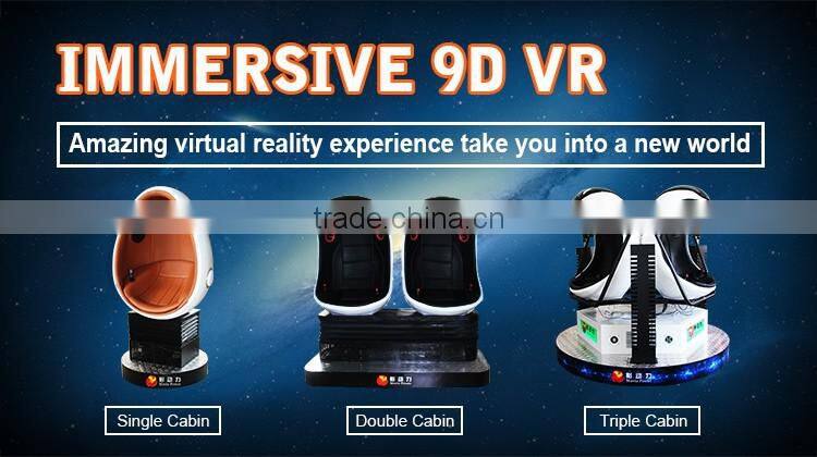 Amusement Park Simulator 1-3 Seats 9D Virtual Reality Cinema With Vr Glasses