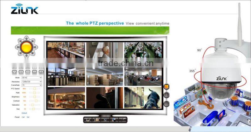H.264 1080P wireless 10x Zoom ip ir speed dome camera, best price CCTV ptz camera support p2p 10x zoom ip camera.