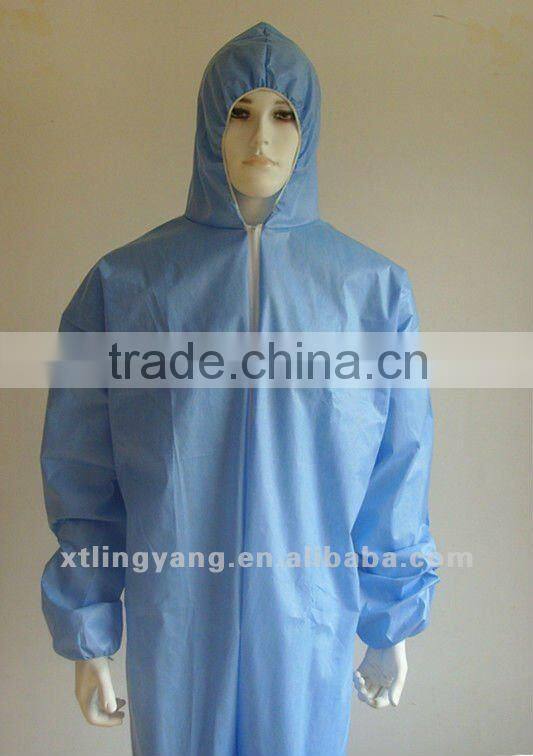 Non-woven disposable waterproof SMS protective clothing