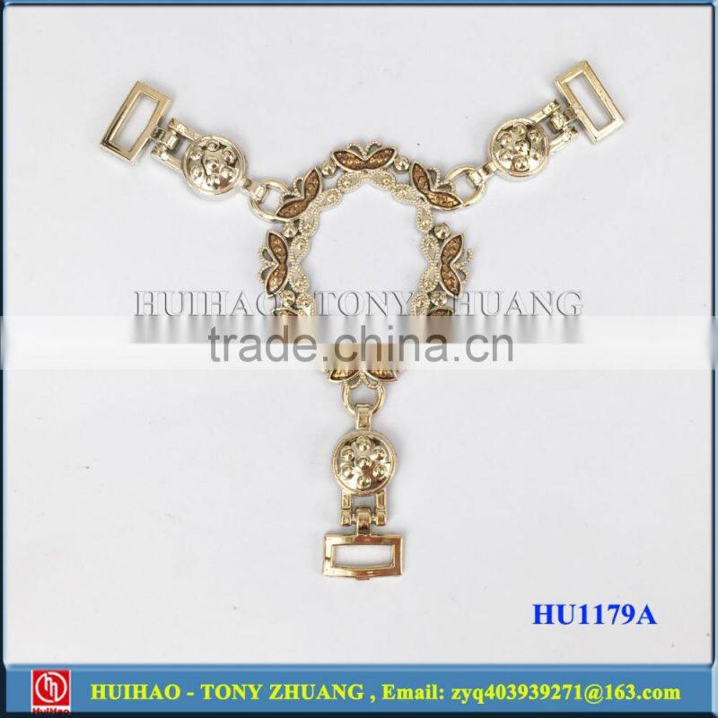 Wholesale plastic slipper buckle ornament HU1178A