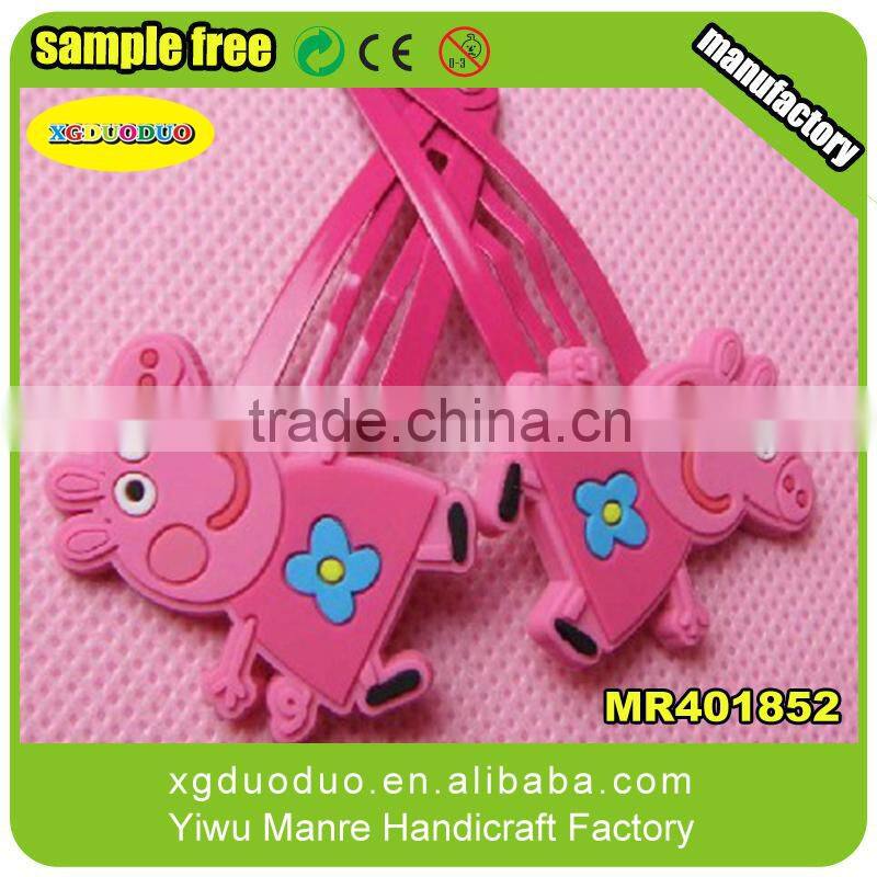 Customized hair clips for girls, popular yellow flower shaped hair clips