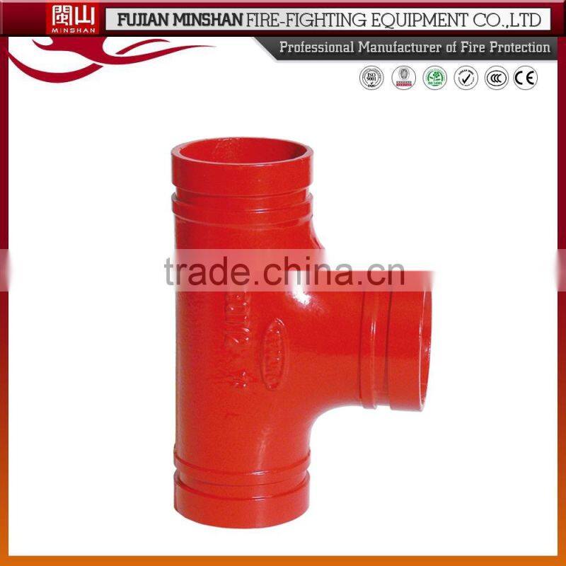 light duty ductile iron tee quick coupling