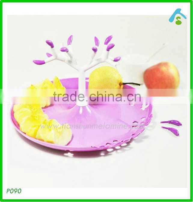 purple plastic tray , plastic wedding fruit tray