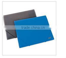 A4 Transparent Color Buckle File Pocket/PP File Bag with Button