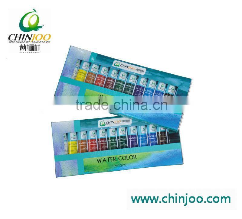 12 colors 12ml professional water paint set