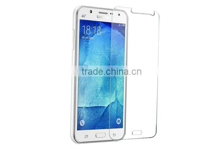 Wholesale high clear front tampered glass screen protector for samsung J710