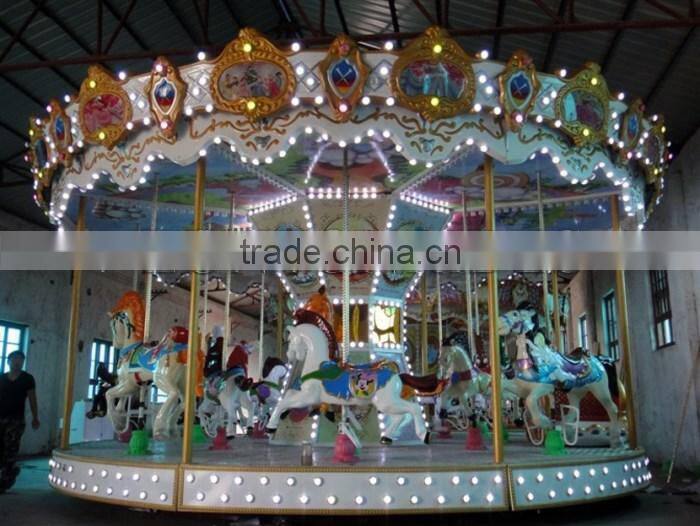 Hot Selling Carnival Amusement Carousel Rides, Merry go Round for Kids