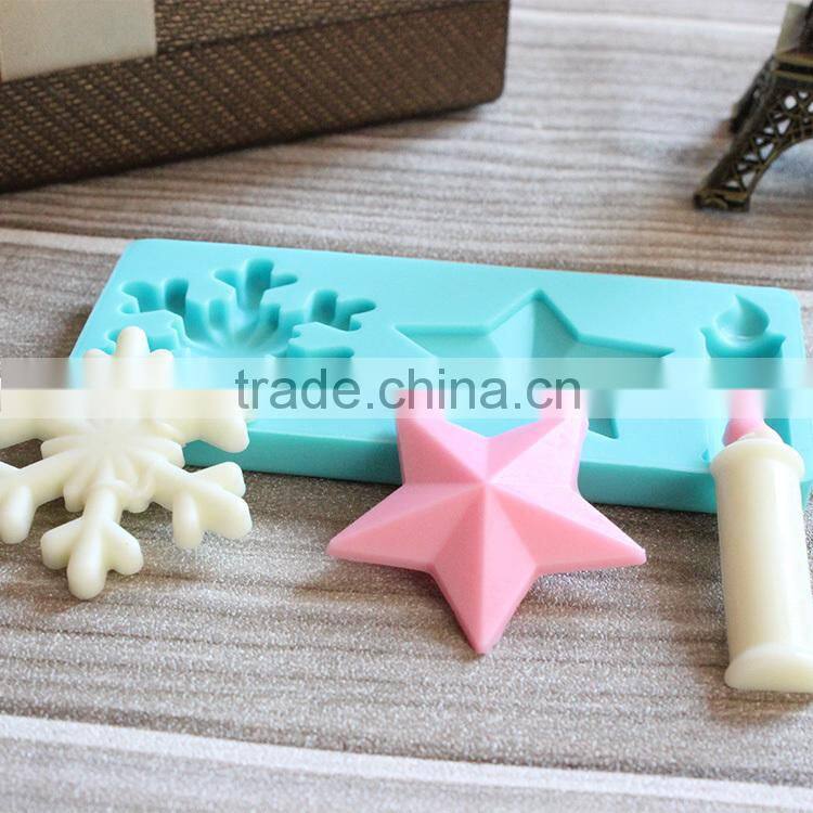 2015 New Hot Selling Christmas Decoration Silicone Cake Baking Mould