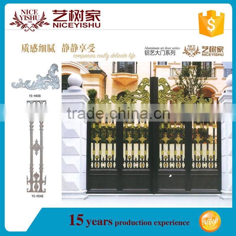 Luxury aluminum gate, simple gate design, different design of gate colors