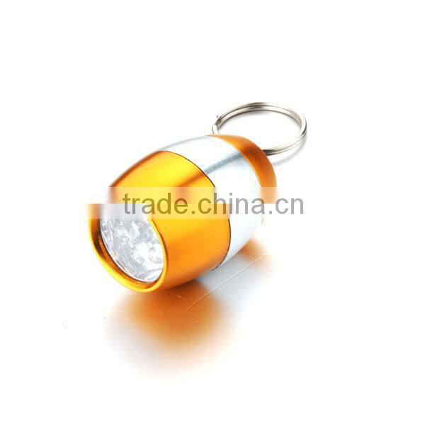 Aluminium Mini Flashlight Keyring with 6PCS LED