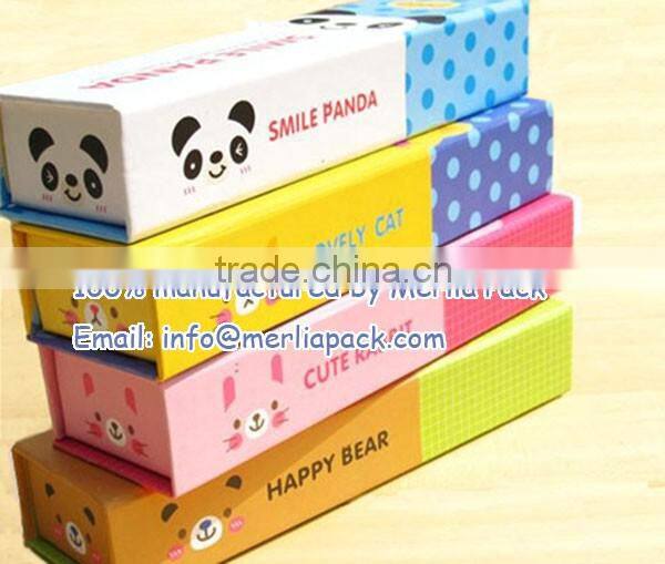 2016 Popular Stationery Paper Box Single Layer Pencil Cardboard Square Box