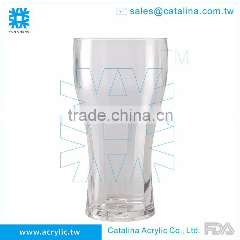 Acrylic Clear 11oz Transparent Cola Beer Glass