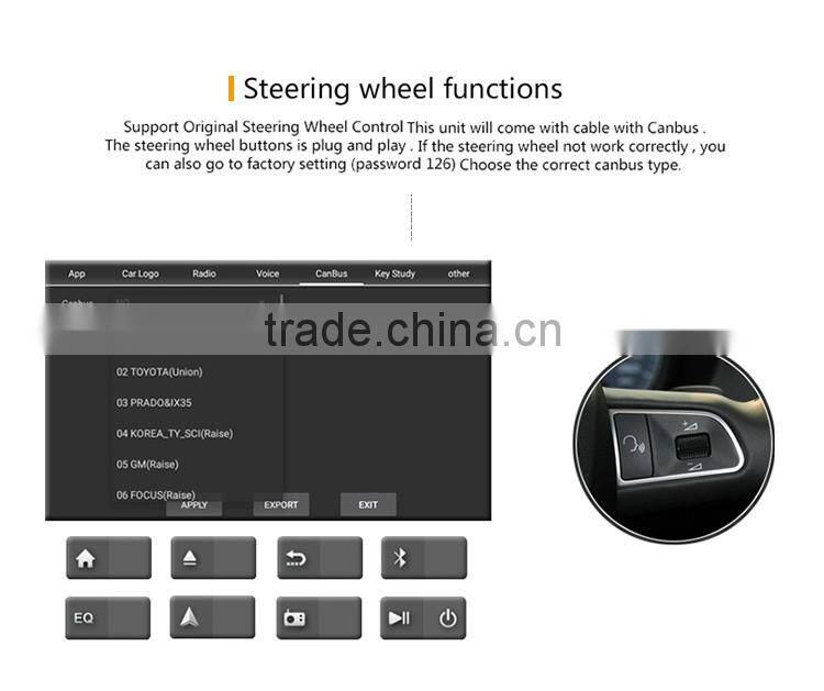 7 inch 1024 600 High Resolution smart car GPS navigation