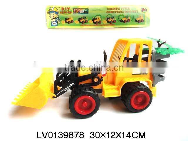 Hot-selling plastic trailer truck toy,farm toy tractors for kids