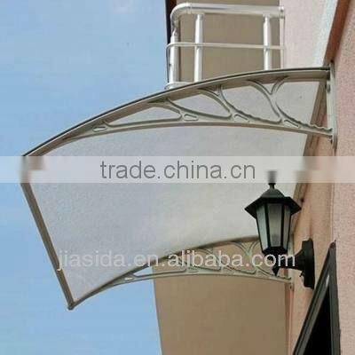 JIASIDA UV Protection Polycarbonate Awning /Door Awning/strong pc awning