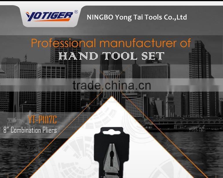 8" Hang Card PVC Plastic Handle Combination Plier