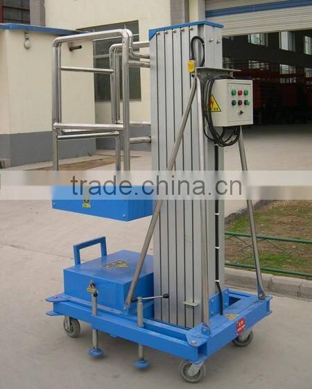 Hydraulic single vertical lift/portable lift platform