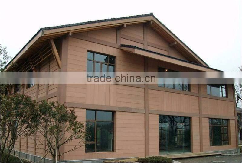Prefabricated house made of wood&plastic composite material