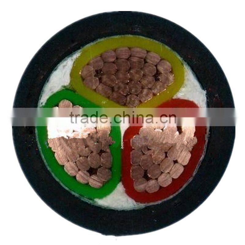 china high quality 3 core electric cables xlpe insulated pvc sheathed copper electrical power cable 3x240mm2