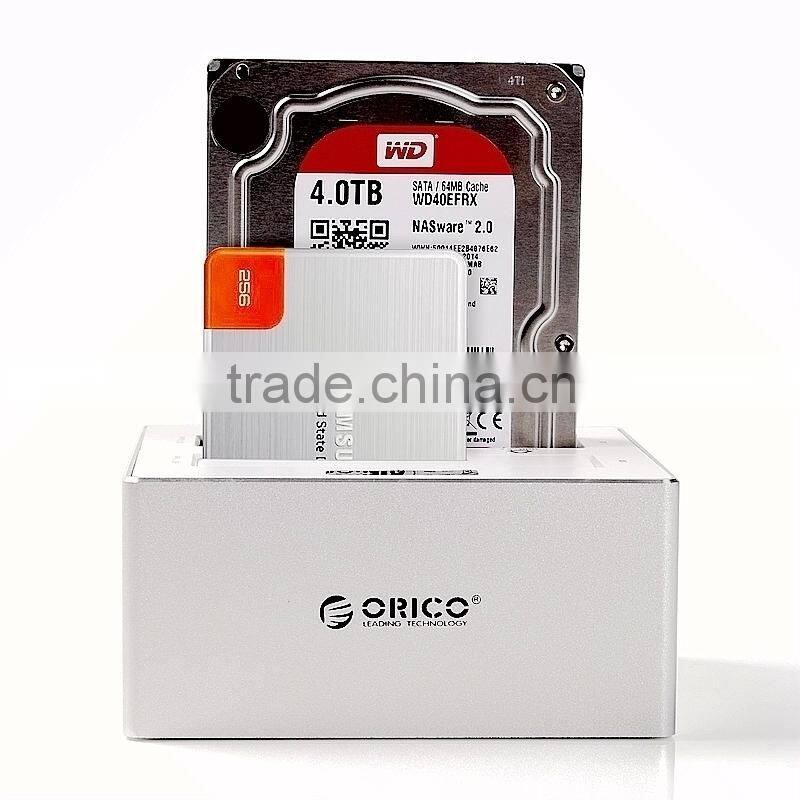 8TB 2-Bay 2.5" 3.5" sata hdd docking station for Mac