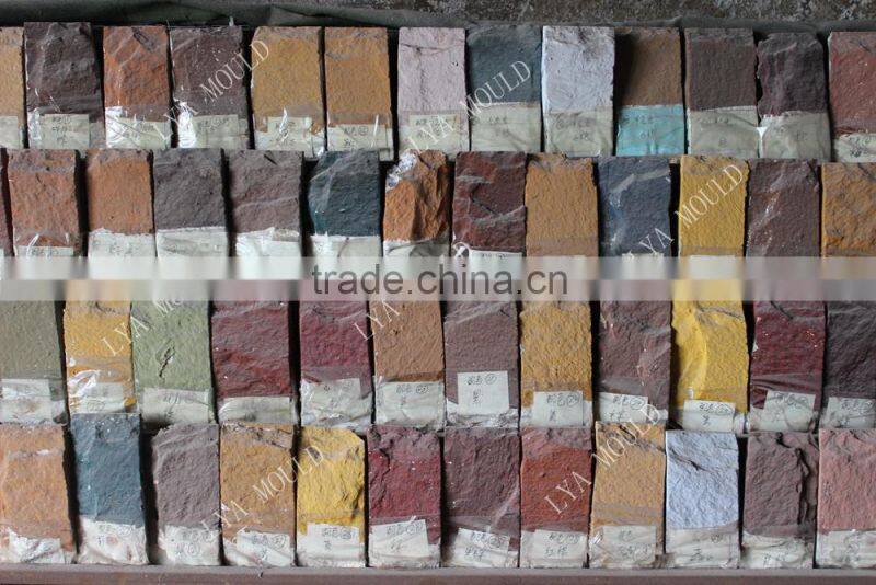 100% silicon raw material artificial stone molds for making wall artificial stone