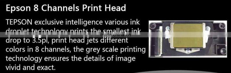 2016 small format UV flatbed printer with DX5 printhead