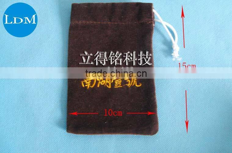 velvet drawstring bag