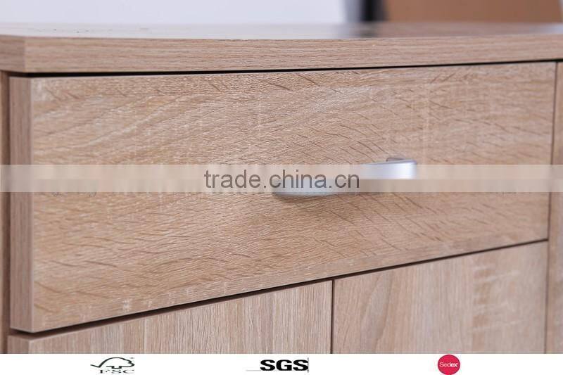 2016 modern Perfect and good quality wooden drawer storage cabinet with 2doors
