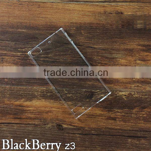 High quality mobile phone case for blackberry Z3, PC crystal hard phone cover BB Z30 OEM&ODM