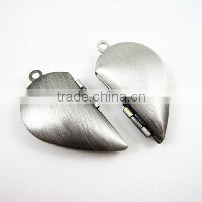 29mm brass antiqued silver vintage lover heart pairs photo locket pendant charm supplies 1133001
