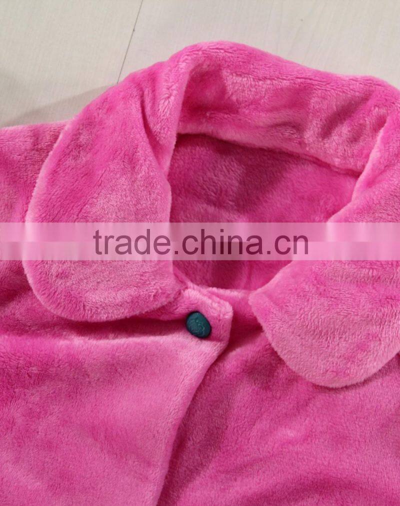 red fluffy heated bathrobe for children bathrobe and bathrobe china