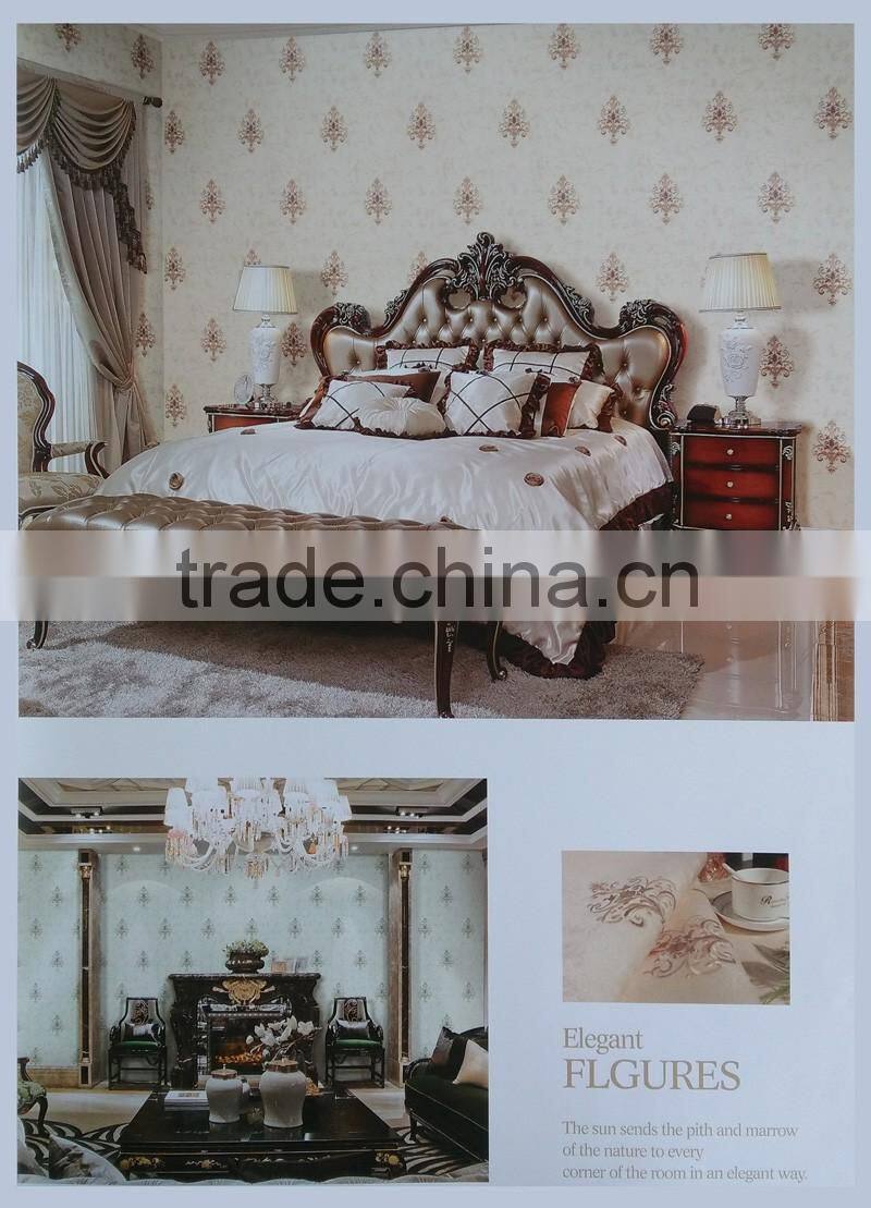 new invention Seamless wallcovering 2.8m width fabric back wallpaper zHM-6204