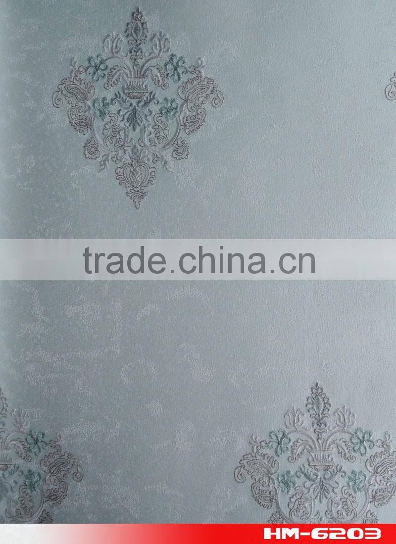 new invention Seamless wallcovering 2.8m width fabric back wallpaper zHM-6203