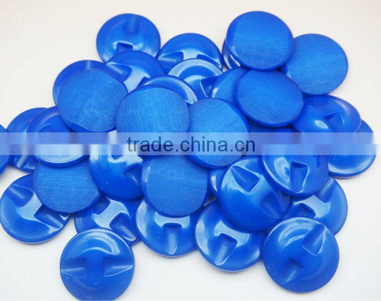 Resin Blue Round Shank Buttons